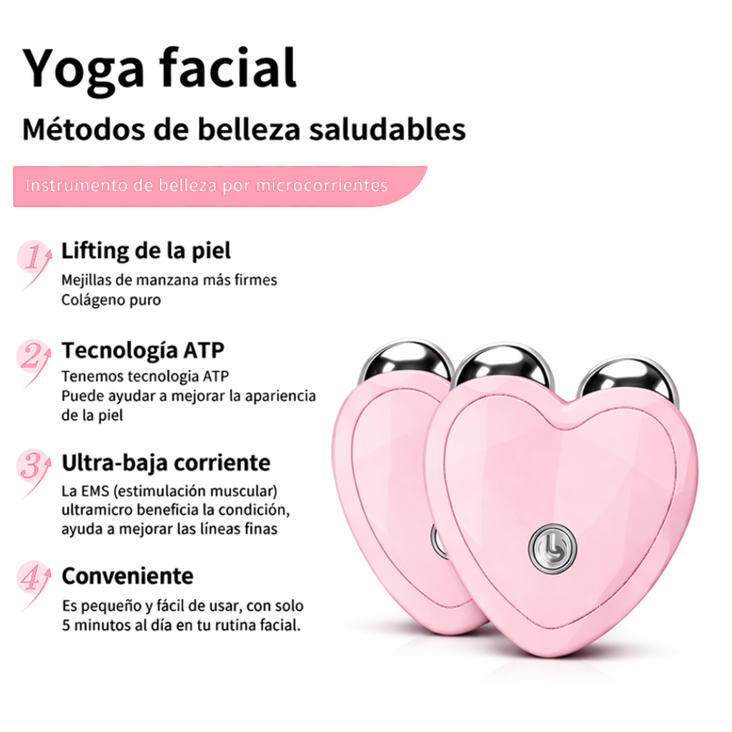 Masajeador de microcorriente para el cuidado facial